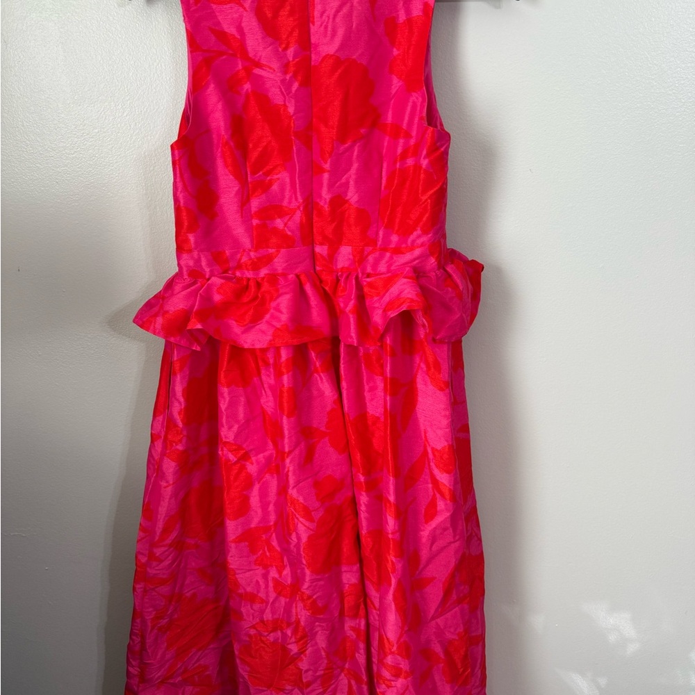 Kate Spade for Target Pink and Red Floral Peplum Midi Dress - Picture 4 of 4